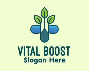 Supplement - Herbal Medicinal Plant logo design