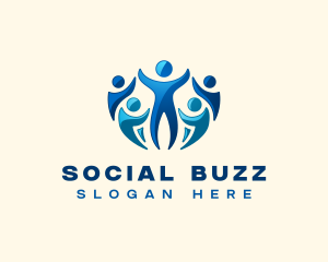 Human Social Community logo design