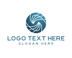 Lab - Swirl Waves Agency logo design