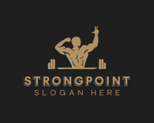 Bodybuilding - Fitness Muscle Gym logo design