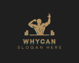 League - Fitness Muscle Gym logo design