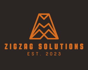 Zigzag - Modern Company Letter A logo design