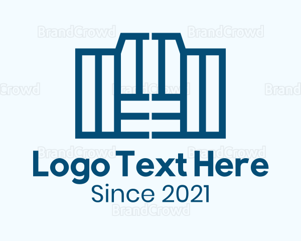 Linear Doorway Structure Logo