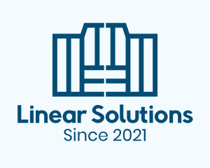 Linear - Linear Doorway Structure logo design