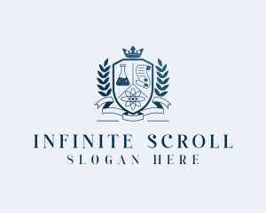 Scroll - Educational Science Academy logo design