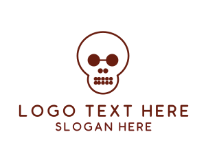 Head - Simple Shape Skull logo design
