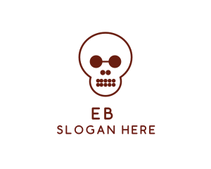 Nursery - Simple Shape Skull logo design