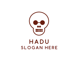 Simple - Simple Shape Skull logo design