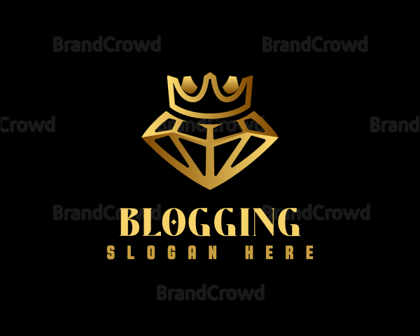 Gold Crystal Crown Logo
