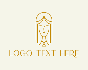 Golden - Classy Jewelry Lady logo design