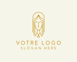 Golden - Classy Jewelry Lady logo design