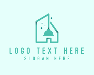 Apartment - Home Sanitation Plunger logo design