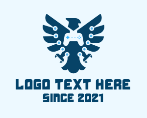 Game Clan - Eagle Game Controller logo design