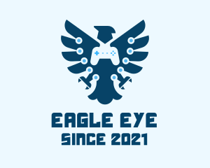 Eagle Game Controller logo design