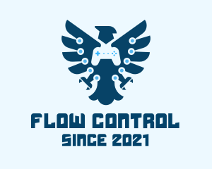 Eagle Game Controller logo design