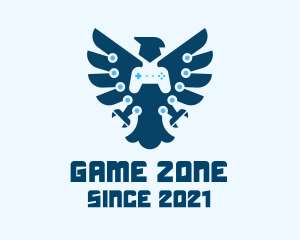 Eagle Game Controller logo design