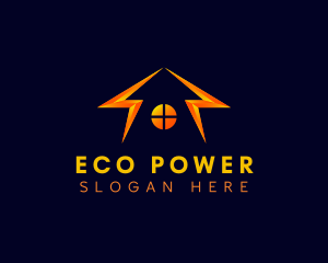 Renewable Energy - House Lightning Energy logo design