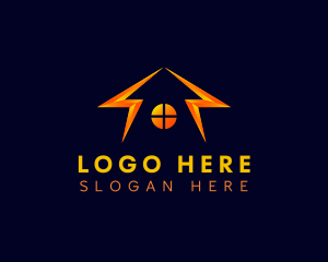 Sustainable - House Lightning Energy logo design