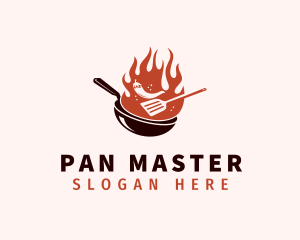 Pan - Fire Chili Restaurant logo design