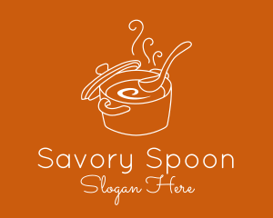 Soup - Hot Soup Pot logo design