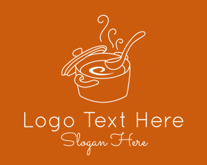 Porridge - Hot Soup Pot logo design