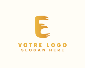 Aviation Eagle Letter E Logo