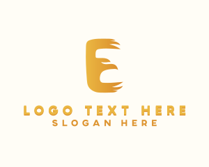 Eagle - Aviation Eagle Letter E logo design