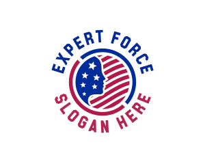 Authority - American Flag Government logo design
