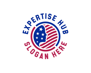 Authority - American Flag Government logo design
