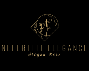 Plant Wreath Elegant Decoration  logo design