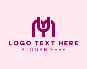 Letter My - Media Advertising Agency logo design