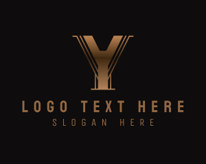 Professional - Elegant Art Deco Company Letter Y logo design