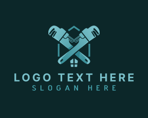 Plumber - Wrench Plumbing Handyman logo design