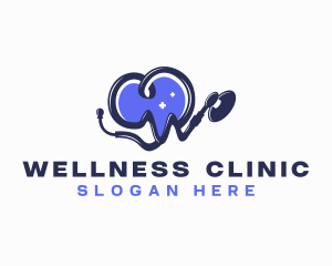 Clinic - Stethoscope Healthcare Clinic logo design