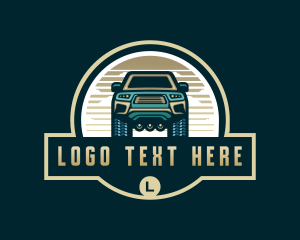 Sports Utility Vehicle - SUV Vehicle Garage logo design