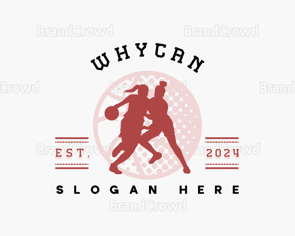 Basketball Women League Logo