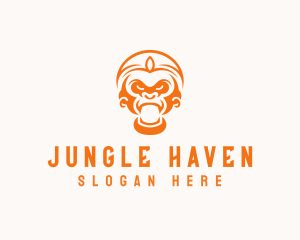 Zoo Monkey Wildlife  logo design