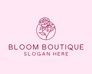 Bloom - Rose Flower Bloom logo design