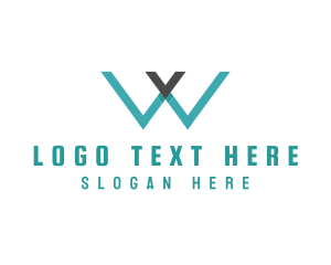 Letter V - Modern Generic Business Letter W logo design
