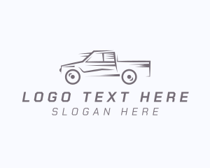 Car - Fast Truck Transport logo design