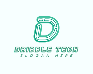 Business Tech Letter D logo design