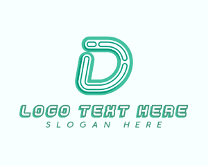 Ecommerce - Business Tech Letter D logo design