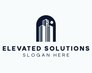 High Tower Building logo design