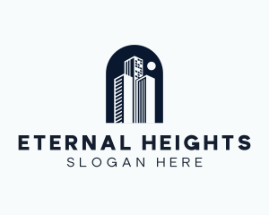 High Tower Building logo design