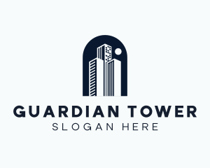 High Tower Building logo design