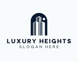 High Tower Building logo design