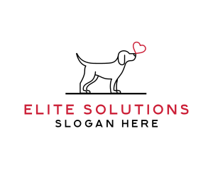 Simple - Simple Dog Love logo design
