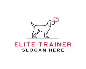 Pet Dog Love logo design