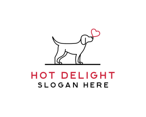 Pet Dog Love logo design