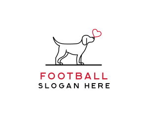 Care - Simple Dog Love logo design